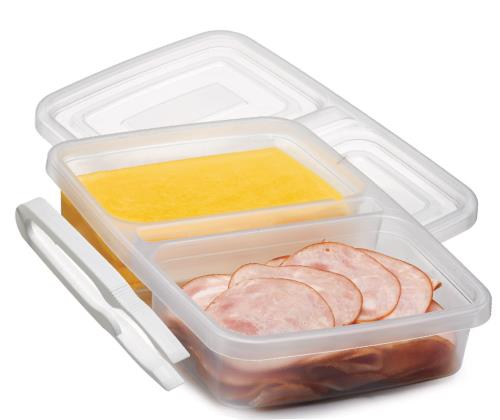 PORTA FRIOS HERMETICO C/ PINCA - 26,2X17,5X5,3 CM