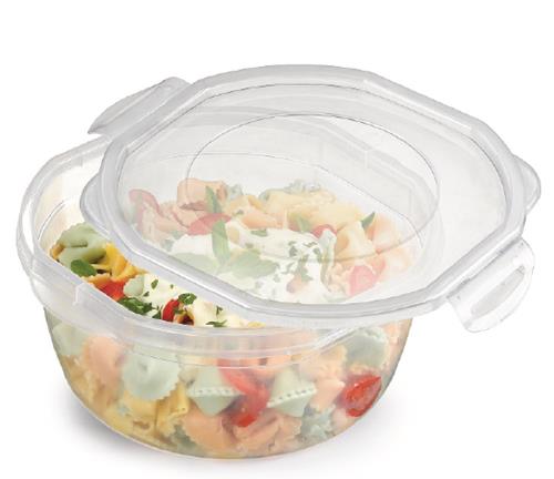 POTE REDONDO C/ TRAVAS 2,3 LTS - 22,5X20,5X10 CM