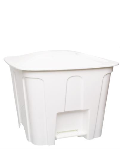 LIXEIRA COM PEDAL 15 LTS - BRANCA