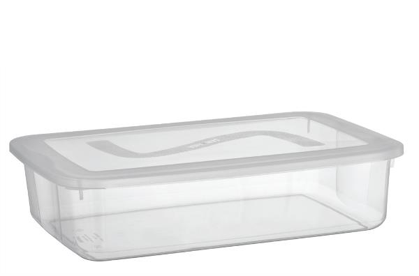 CAIXA ORG 14L TRANSP. - 45,5 X 30,5 X 14,5 CM