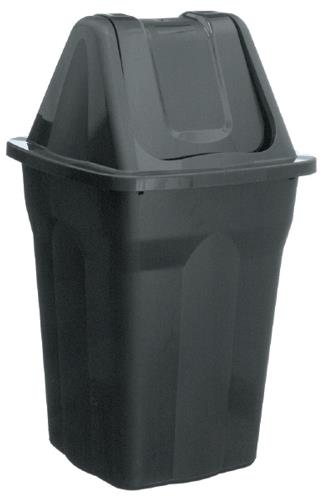 LIXEIRA BASCULANTE C/ TAMPA PRETA 60 LTS REC