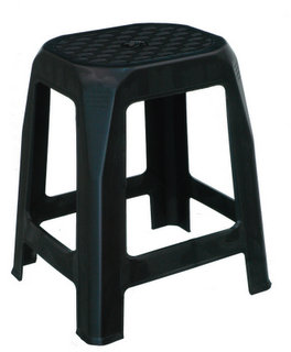 BANQUETA ADULTA PRETA (SUPORTA ATE 110 KG)