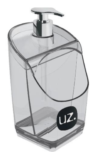 DISPENSER PREMIUM 500ML TRANS BICO METAL