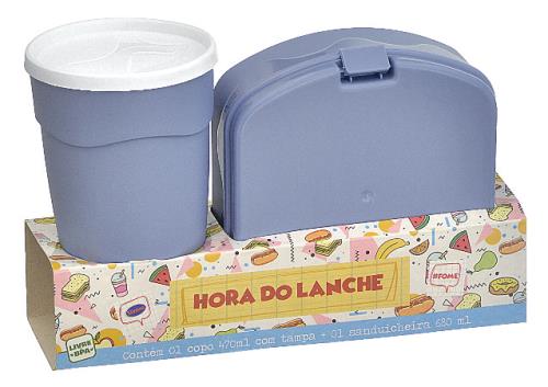 KIT LANCHE - COPO 470 ML + SANDUICHEIRA 680 ML