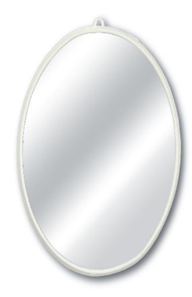 ESPELHO OVAL MOLDURA DE PLASTICO - 24CM X 32CM - CAIXA C/ 12 PEÇAS