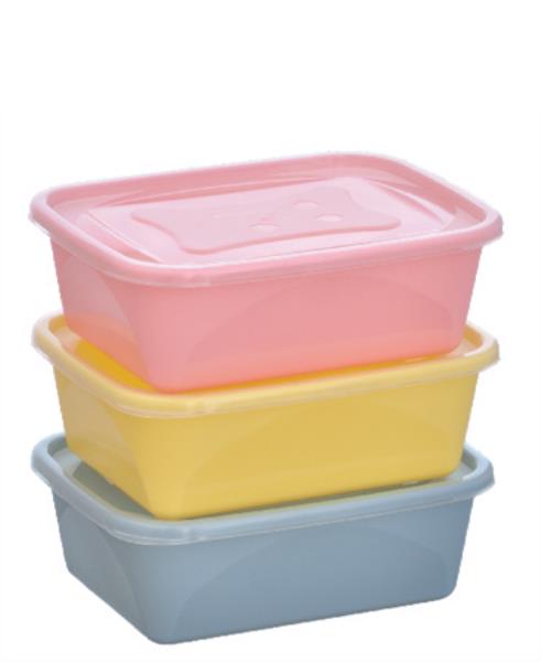 KIT 3 PCS ORGANIZA 1,2LT RET NUDE