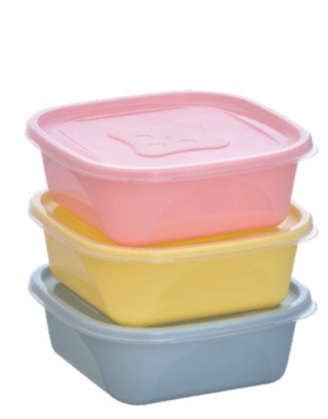 KIT 3 PCS ORGANIZA 1,2L QUAD NUDE