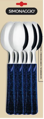 SINTONIA GLITTER AZUL- COLHER MESA C/06 PC