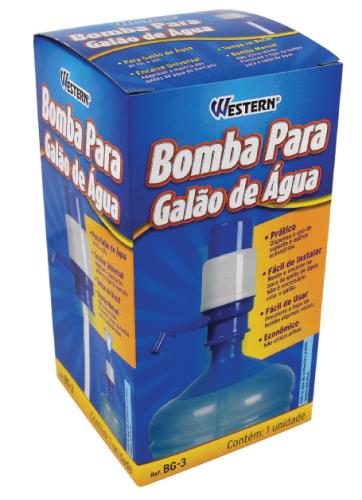 UTIL PLAST - BOMBA P/ GALAO DE AGUA - 9 X 17 CM