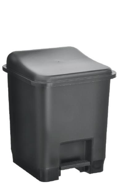 LIXEIRA 14 L C/PEDAL - PRETA