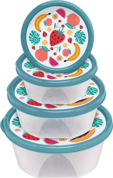 CJ ORGANIZ RED 4 PCS 210/370/740/1200 ML GARDEM