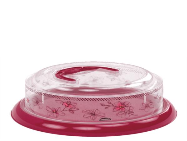 QUEIJEIRA ROSCA MARMORE FLORAL - 21 X 9 CM