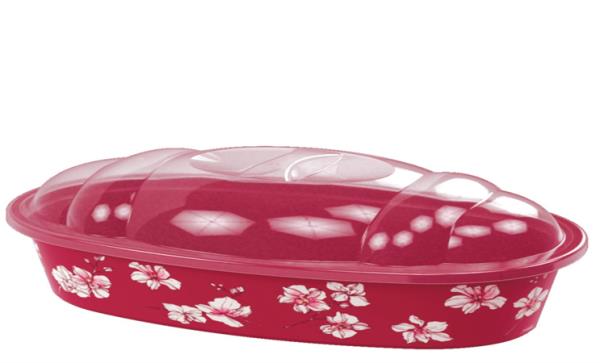 SERVE PAO MARMORE FLORAL - 34 X 19,3 X 15 CM