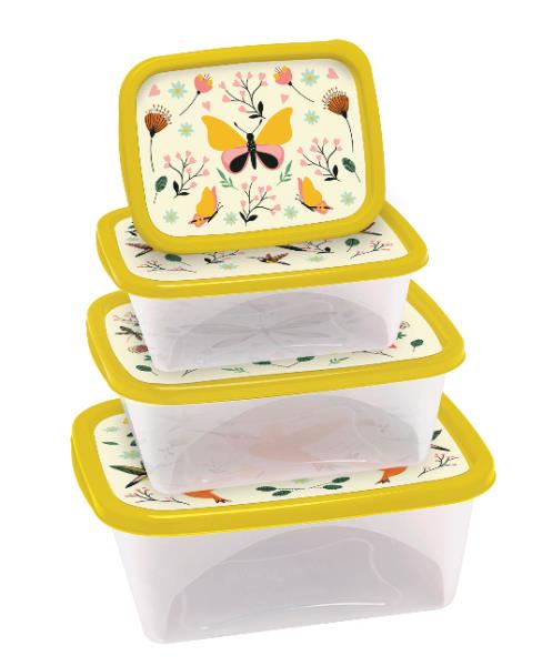 CJ ORGANIZ RET 4 PCS 220/420/750/1270 ML FLORAL