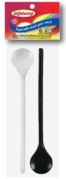 KIT 02 COLHERES CABO LONGO 29 CM