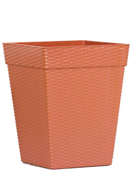 VASO QUADR COLUNA CERAMICO RATTAN 10 LTS