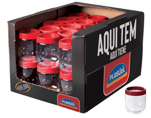 KIT GIRE E TRAVE 380 ML - 38 PECAS VERMELHO