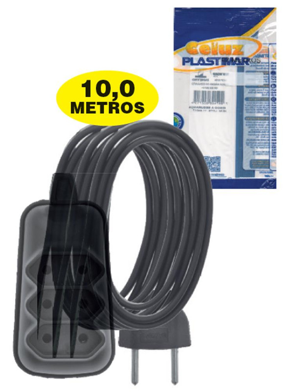 EXTENSAO BABY 2P 10 MTS PRETO