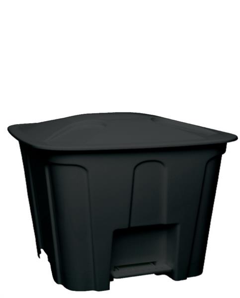 LIXEIRA COM PEDAL 15 LTS - PRETO
