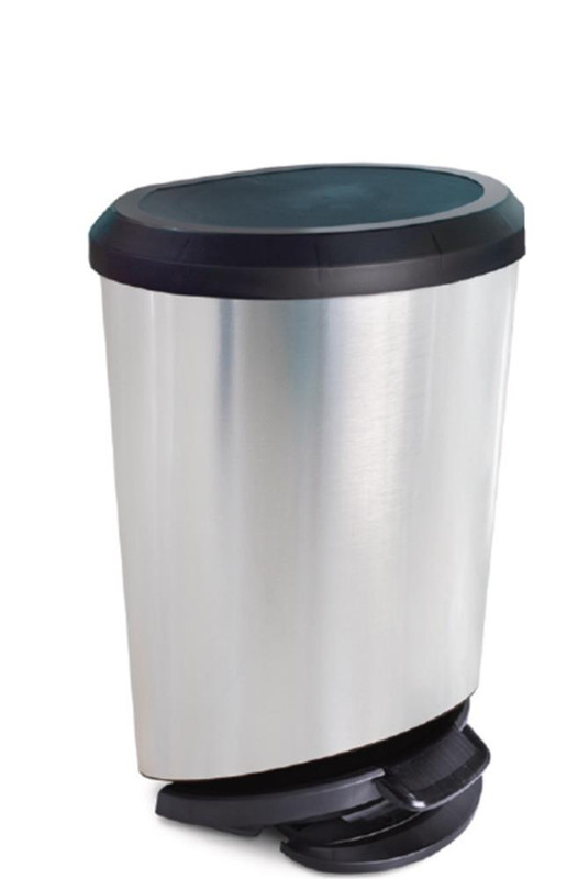 LIXEIRA C/ PEDAL 20L LABEL INOX