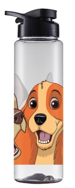 GARRAFA SQUEEZE 750ML MIX DOG
