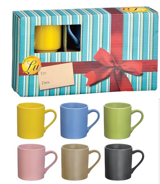 JG C/ 06 CANECA 80ML COLOR