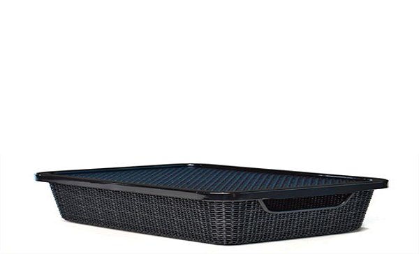 ORGANIZADOR JUTTA 02L C/ TAMPA PRETO 20,5 X 14,5 X 8,3 CM