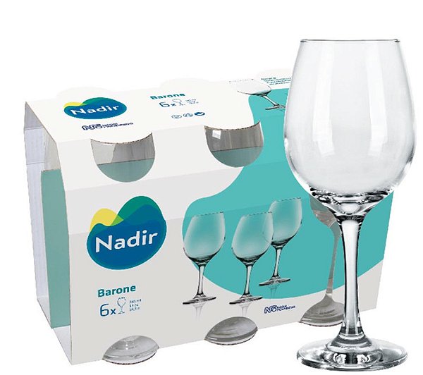 BARONE TACA VINHO 385 ML - JG C/ 06 PCS