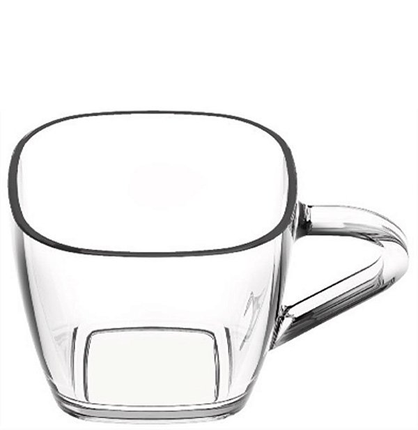 CANECA 300 ML QUADRE - CAIXA C/ 12 PEÇAS