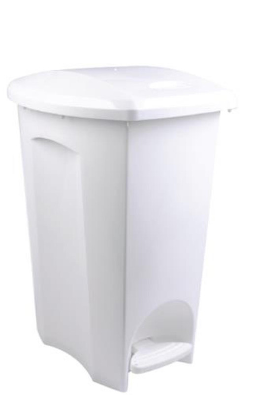 LIXEIRA C/ PEDAL PRATICA 48 LTS BRANCO