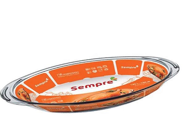 SEMPRE OVAL S/ TPA   39,6X27,6X7,3   04 LTS - CAIXA C/ 6 PEÇAS