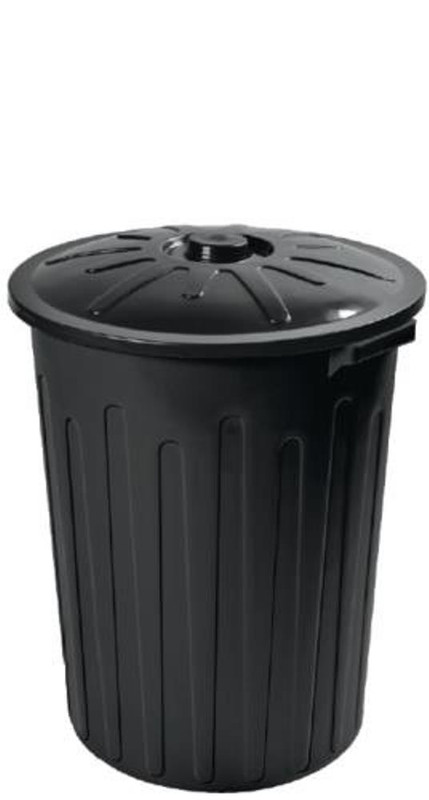 CESTO FECHADO 65 LTS PRETO