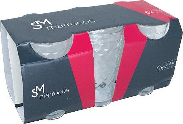 MARROCOS COPO 350ML - JG C/ 06 PCS