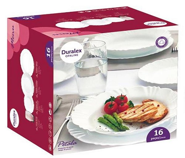 OPALINE PETALA APARELHO DE JANTAR 16PC