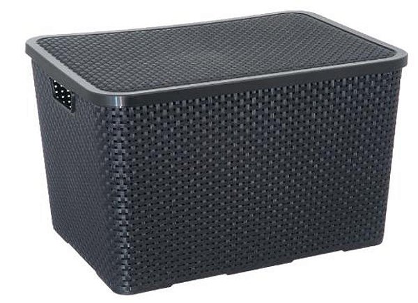 CAIXA RATTAN 40L PRETO