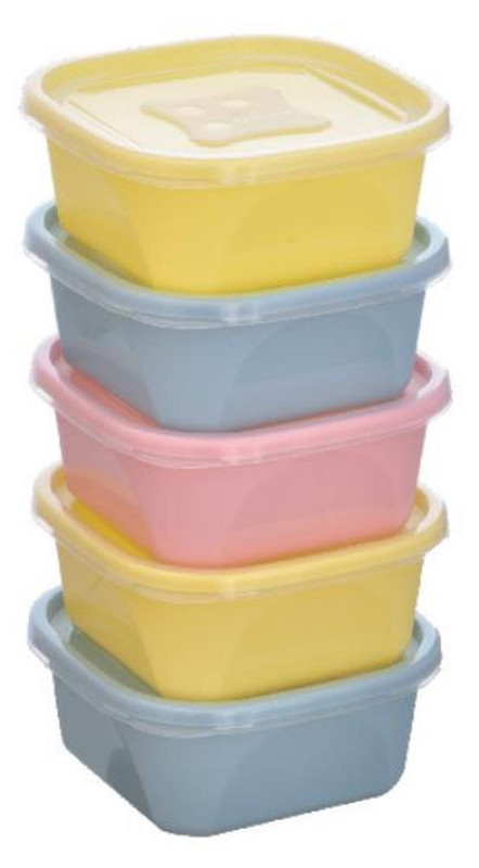 KIT 5 PCS ORGANIZA 690 ML QUAD NUDE