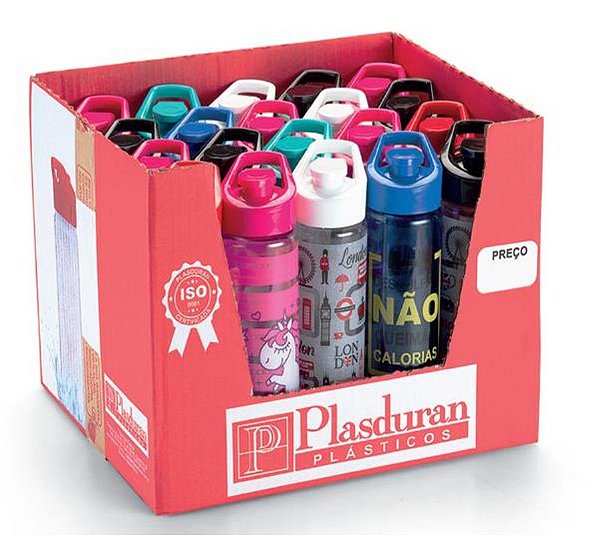 KIT C/ 20 PCS GARRAFA PET 700 ML SORT