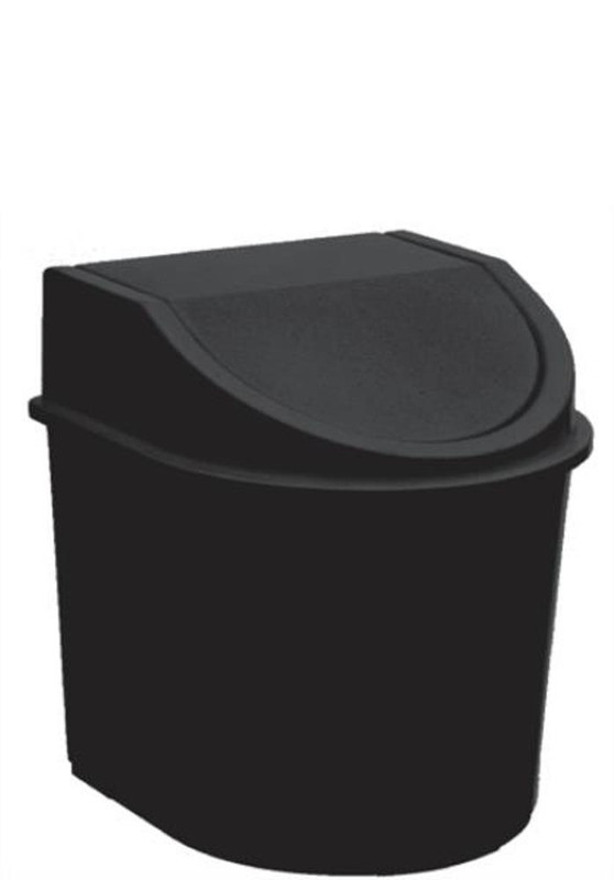 LIXEIRA BASCULANTE P/ CANTO 12 LTS - PRETO
