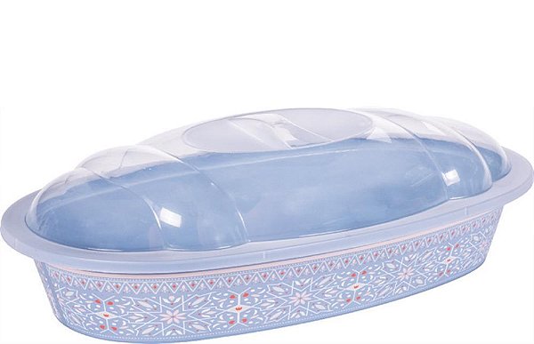 SERVE PAO AZUL - 34 X 19,3 X 15 CM