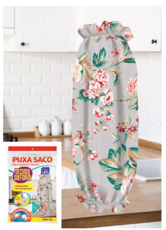 PUXA SACO TECIDO FLORAL