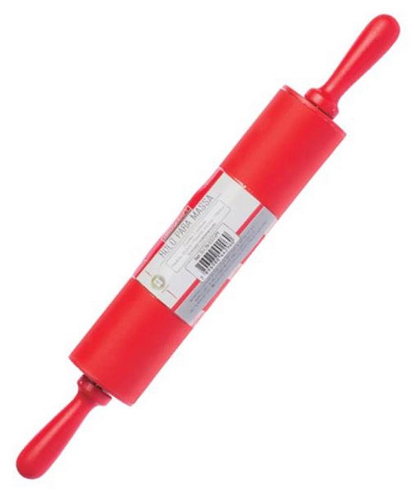SILICONE - ROLO PARA MASSA VERMELHO