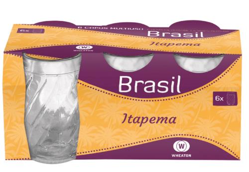 BRASIL - JG COPO ITAPEMA 310 ML - CAIXA C/ 6 PEÇAS
