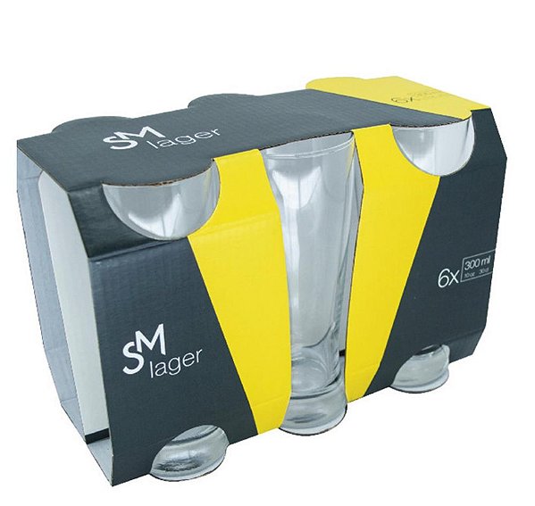 SM LAGER COPO 300ML - JG C/ 06 PCS