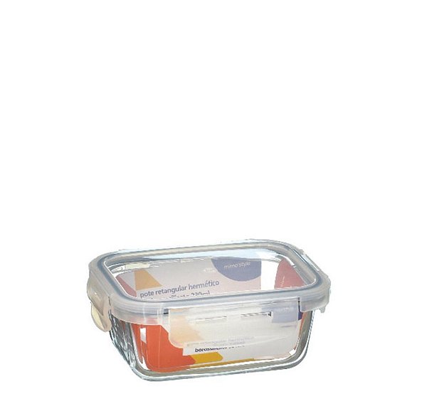 POTE HERMETICO RET BORO C/ TRAVA 330ML