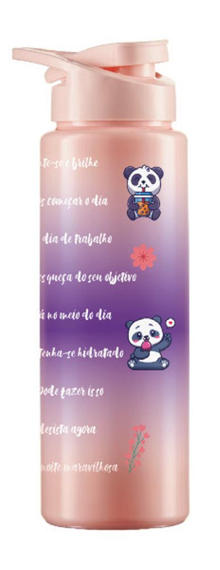 GARRAFA SQUEEZE 750ML DEGRADE ROSA / ROXO DEC