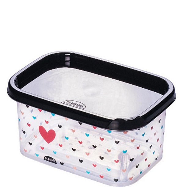 POTE CONECT 900 ML PRETO CORACAO