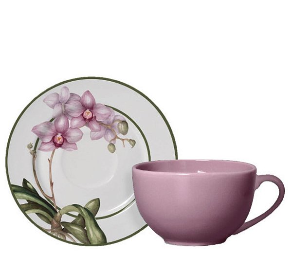 ORQUIDEA - XICARA DE CHA 200 ML - CAIXA C/ 6 PEÇAS
