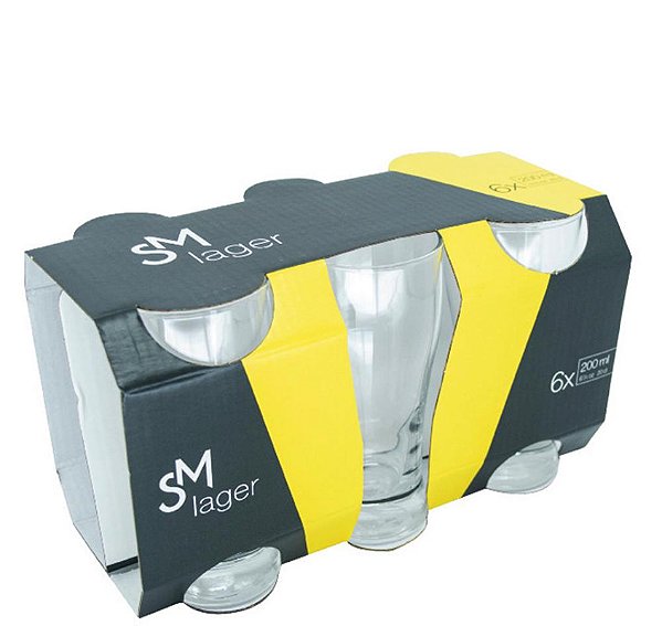 SM LAGER COPO 200ML - JG C/ 06 PCS