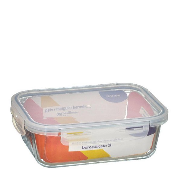 POTE HERMETICO RET BORO C/ TRAVA 1000ML