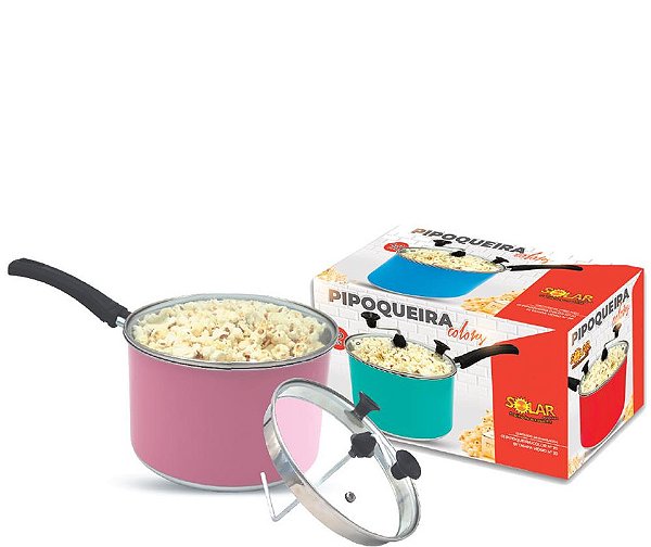 PIPOQUEIRA 4L C/ TPA VIDRO COLOR Ø20CM